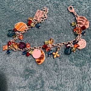 Colorful charm anklet - approximately 10 inches